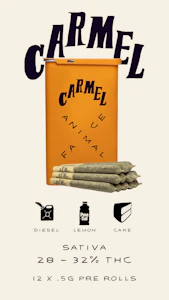 Carmel Cannabis - Carmel - Animal Face Pre-Roll 12x0.5g