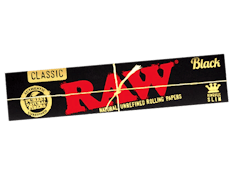 Raw Black Papers - Gold Trim King Size Slim