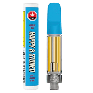 Happy & Stoned - Big Blue Razzy Disty + Diamond Cartridge Cartridge 1g