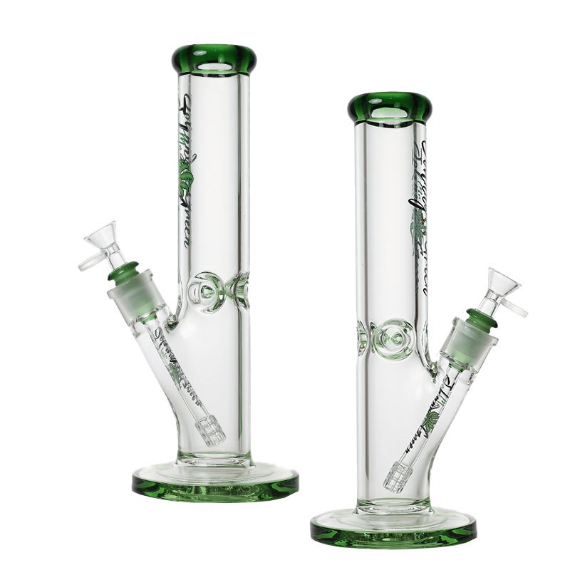 Mr. Johnny Green Straight Bong - 12 Inch