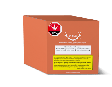 Wyld - Peach 5:1 CBD:THC - 10 pack
