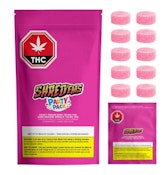 Shred'ems Crazy Cream Soda Multipack of 10 - Cotton Candy, Vanilla , Coconut 10 x 4.5g Gummies