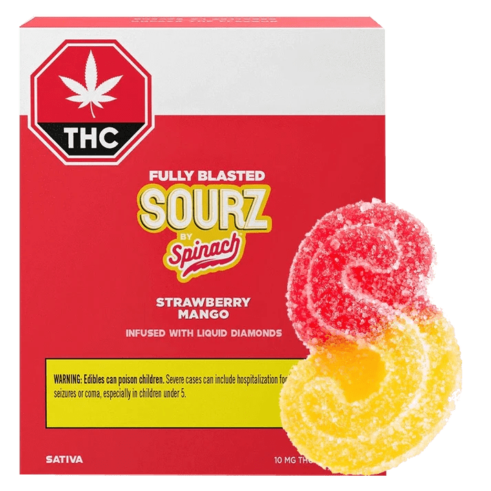 Fully Blasted Strawberry Mango  Diamond Infused Multi Pack  of 10 x 5mg Soft Chews