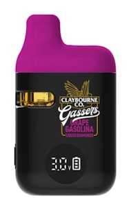 Claybourne - GASSERS GRAPE GASOLINA LIQUID DIAMONDS AIO VAPE - 0.95g