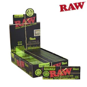 Raw Black Organic Hemp 1 1/4 Rolling Paper - Raw Black Organic Hemp 1 1/4 Rolling Paper