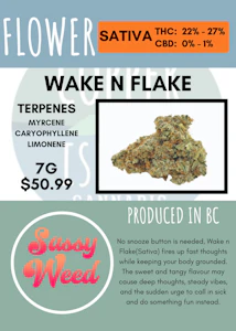SASSY WEED - 7G - SASSY WEED - WAKE N FLAKE