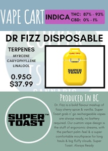 Super Toast - SUPER TOAST - DR. FIZZ ALL-IN-ONE DISPOSABLE