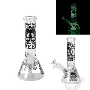 Glow In The Dark Glass - Glow In The Dark Bong - Therapy