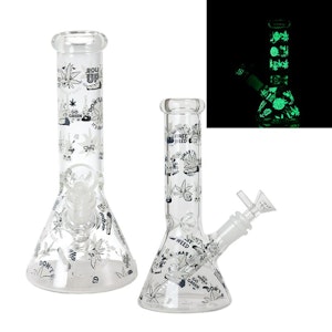 Glow In The Dark Glass - Glow In The Dark Bong - Go Green