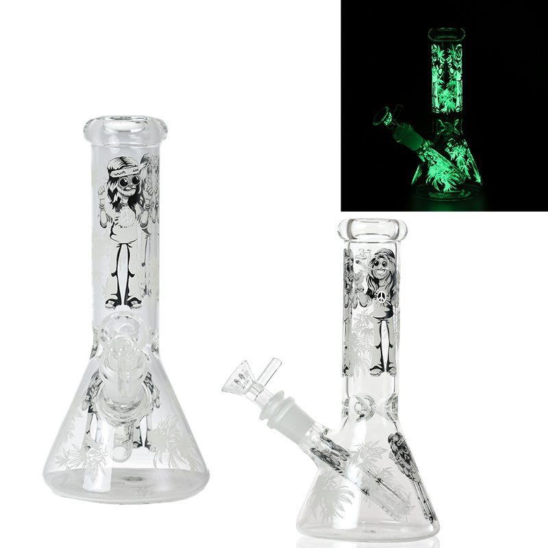 Glow In The Dark Bong - Hippies