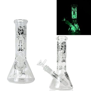 Glow In The Dark Glass - Glow In The Dark Bong - Hippies