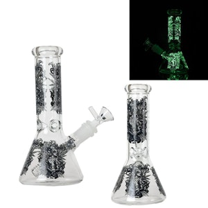 Glow In The Dark Glass - Glow In The Dark Bong - Spirit of Freedom