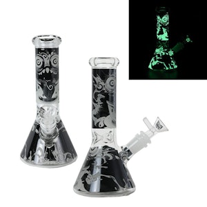 Glow In The Dark Glass - Glow In The Dark Bong - Face with Cup