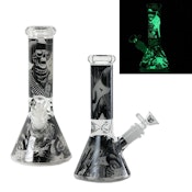 Glow In The Dark Bong - Cowboy Skeleton