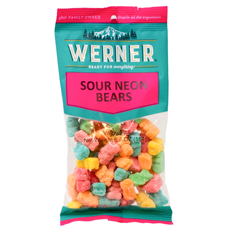 Werner Sour Neon Bears 184g