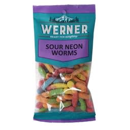 Werner Sour Neon Worms 184g