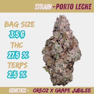 Tribal - Porto Leche 3.5g Dried Flower  (Oreoz x Grape Jubilee)