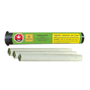 High Quadz - High Quadz | GREEN CONGO PRE-ROLLS | 3 x 0.5g