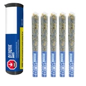DEBUNK DARTS | BLUE WIDOW INDICA CRUSHED DIAMOND INFUSED PRE-ROLL | 5 X 0.5g