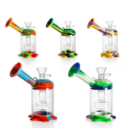 Silicone & Glass Bubbler w/ Showerhead Perc