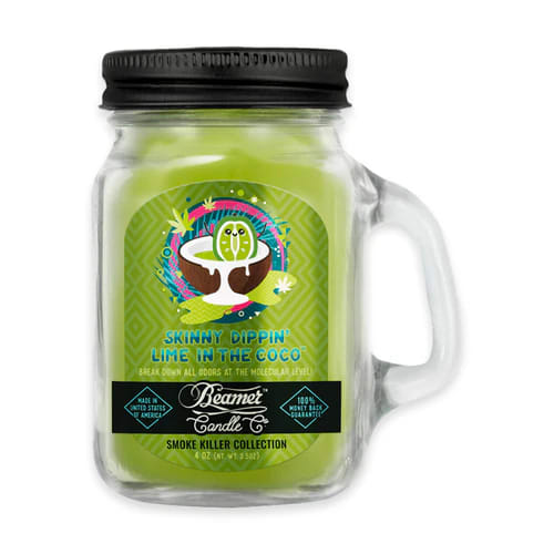 4oz Mason Jar Candle - Skinny Dippin' Lime in the Coco (Odor Eliminating)
