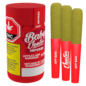 Jeeter - Apples and Bananas 3 x 0.5g Diamond Infused Pre-Rolls by Baby Jeeter