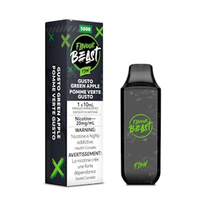 Flavour Beast Flow Mode - Gusto Green Apple - 5K Puffs - 20mg/ml