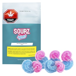 PEACE NATURALS PROJECT INC. - SOURZ by Spinach - Blue Raspberry Watermelon Indica 5x5g Confectionary