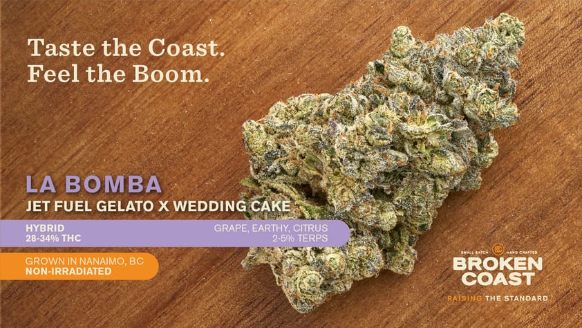 La Bomba 3.5g Flower (Jet Fuel Gelato X Wedding Cake)