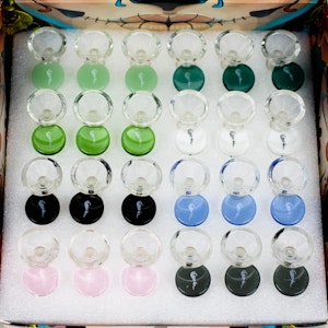 One Wholesale - Genie Round Handle Glass Bowl - 14mm - Clear