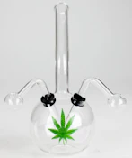 8" Double Pipe Zombie glass oil burner