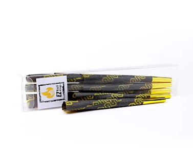 Kustom Kulture - ACC - EZ Roll - Black & Gold King Size Cones - 9 Pack