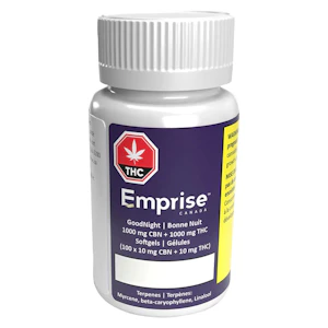 EMPRISE - Emprise's GoodNight - 1000 mg CBN + 1000 mg THC Softgels