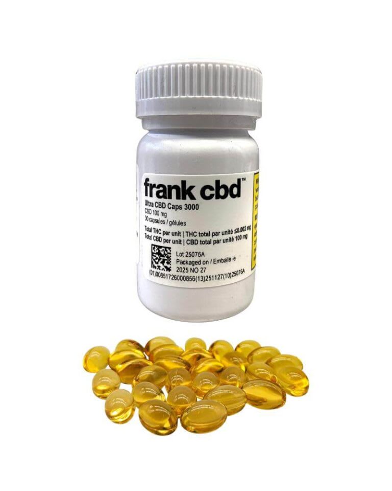 Frank CBD - Ultra CBD Caps 3000 - 100 mg CBD x 30 Caps