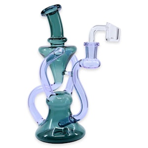 Plain Jane Glass - Plain Jane Glass - Recycler Rig 8" | Teal W/ Purple