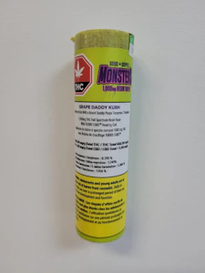 Open Fields Distribution  - Good Supply Monsters Grape Daddy Kush Resin 1.5g Vape Cart