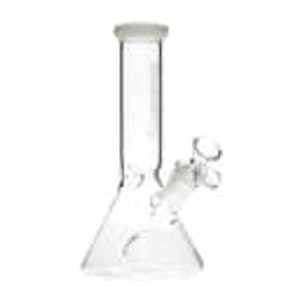 SMOKE ARSENAL - 8" Blueberry Mini Beaker Bong (White)
