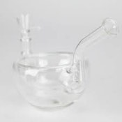 Clear Katora Unique Bowl Style Water Pipe w/14mm joint UKB1