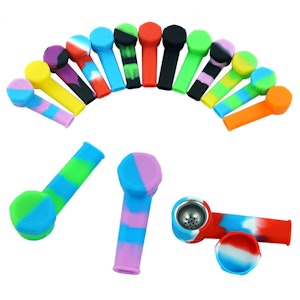 ARB Imports - 3.5 INCH SILICONE PIPES WITH LIDS ASSORTED