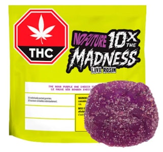 No Future - NO FUTURE - The Sour Purple One 10x the Madness  Live Rosin Indica THC Gummy 10x10g