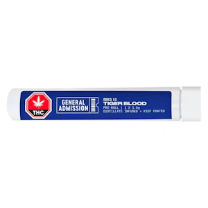 General Admission - Tiger Blood Distillate Infused Pre-Roll 1x1g