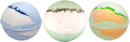 Stewart Farms - CBD Bath Bomb Triple Pack (Lavender Fields, Evergreen Forest, Citrus Grove) | 115mg CBD per Bath Bomb