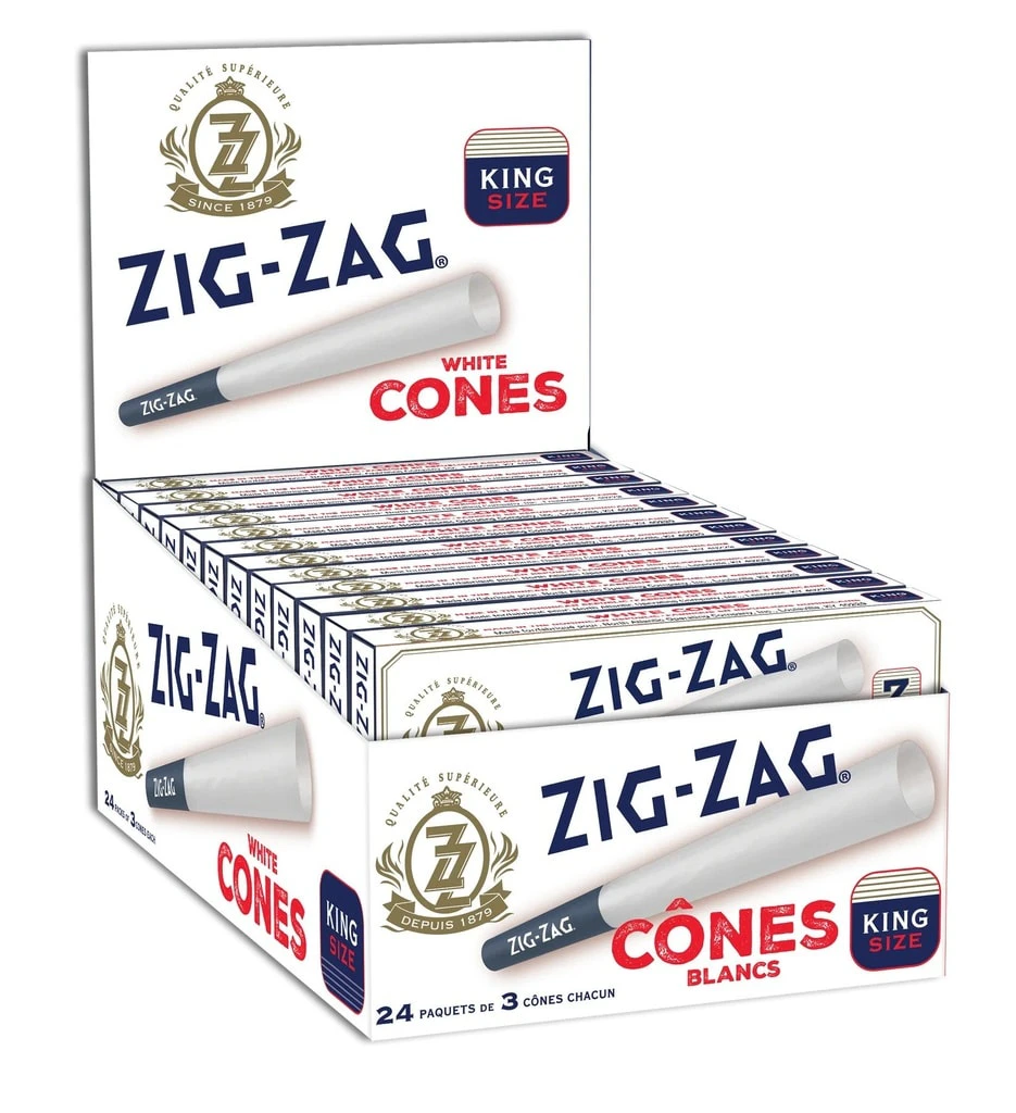 Zig Zag - Zig Zag | King Size White Pre Rolled Cones | 3Pk Main Image