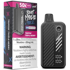 Accessories - Beast Mode Max 2 Trippin' Triple Berry 50k Disposable Vape