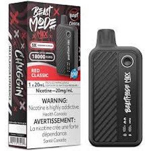 Accessories - Beast Mode Max Chuggin Red Classic 18K Disposable Vape