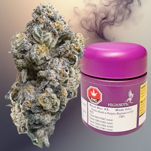 HighXotic - Royal Dive #3: Hindu Glue 3.5g Flower(Hindu Kush X Purple Afghani X GG)