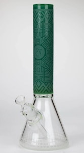 One Wholesale - 14" Jade Green Beaker Glass Bong