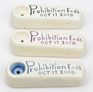 One Wholesale - Handmade Ceramic "Prohibition Ends" Pipe