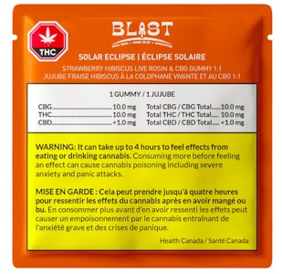Blast - BLAST Solar Eclipse Live Rosin CBG:THC 1:1 (10pc)