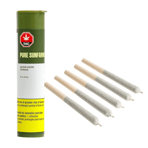 PURE SUNFARMS - Queen Green 5 x 0.5g Pre-Rolls